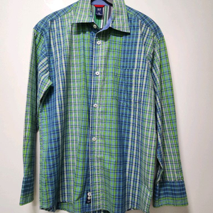 Gap 면100% 체크남방(봄가을) 가슴둘레100cm