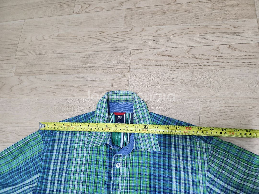 Gap 면100% 체크남방(봄가을) 가슴둘레100cm--6