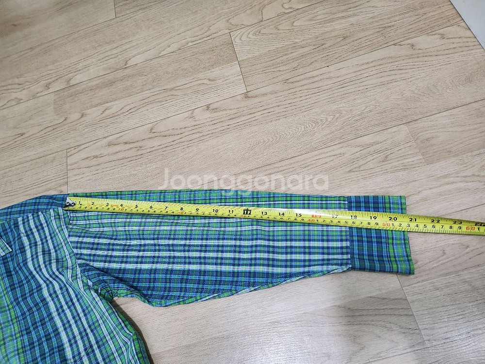 Gap 면100% 체크남방(봄가을) 가슴둘레100cm--7