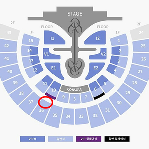 아이브 콘서트 1(토) 2(일) 일반석 3열~ 1석