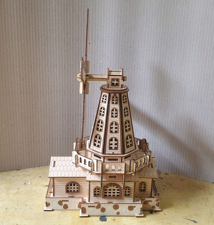 3d 목재 풍차 블루투스 스피커--2