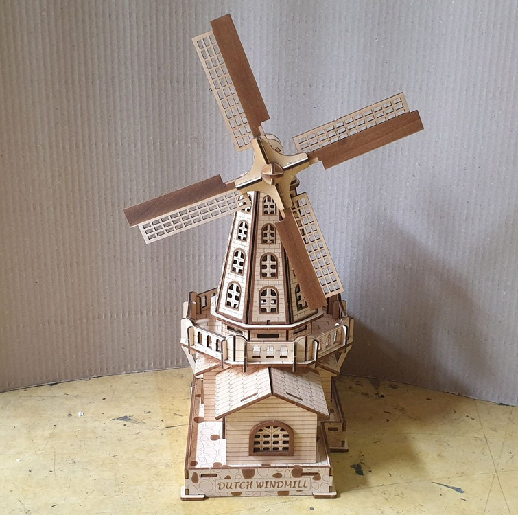 3d 목재 풍차 블루투스 스피커--1