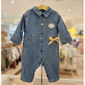 블루독 돌선물 데님 점프슈트 바디슈트 새상품