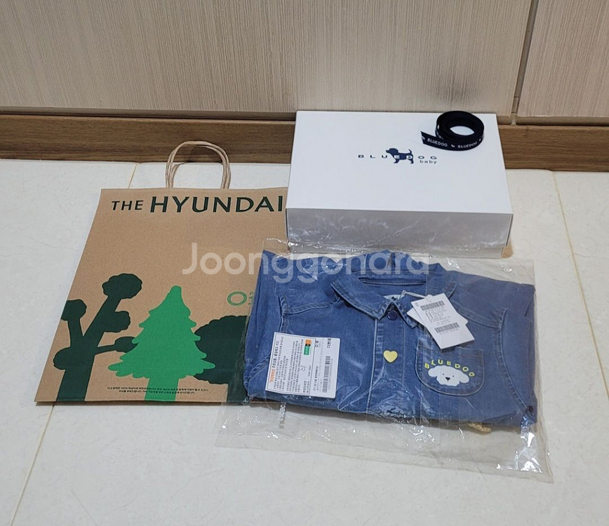 블루독 돌선물 데님 점프슈트 바디슈트 새상품--5