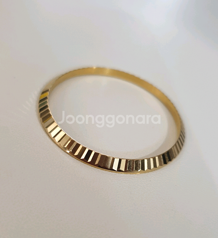 18K 옐로우골드 36mm 플루티드 시계 베젤--0