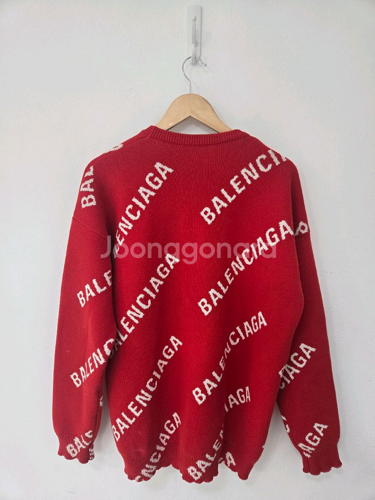 발렌시아가 니트 멀티로고 오버핏S--2