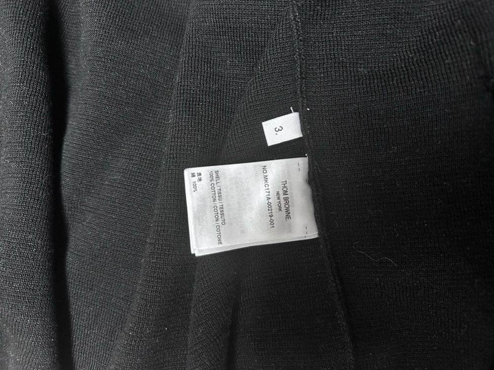 톰브라운 밀라노스티치 가디건 25ss(black)3--1