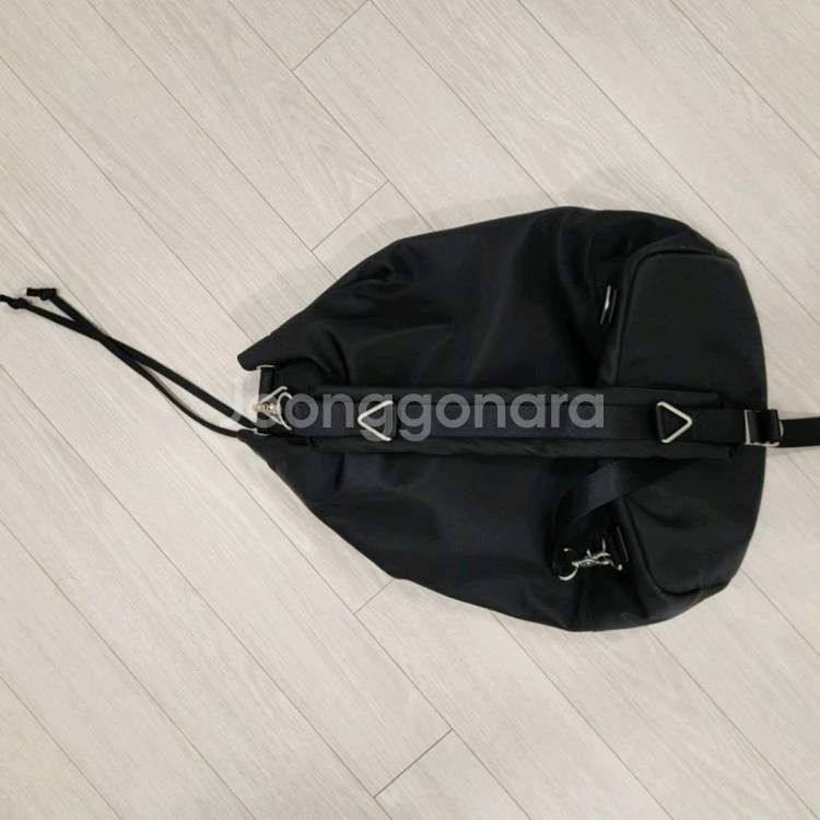 하아카이브 2웨이 워털루 블랙 나일론 더플백--2