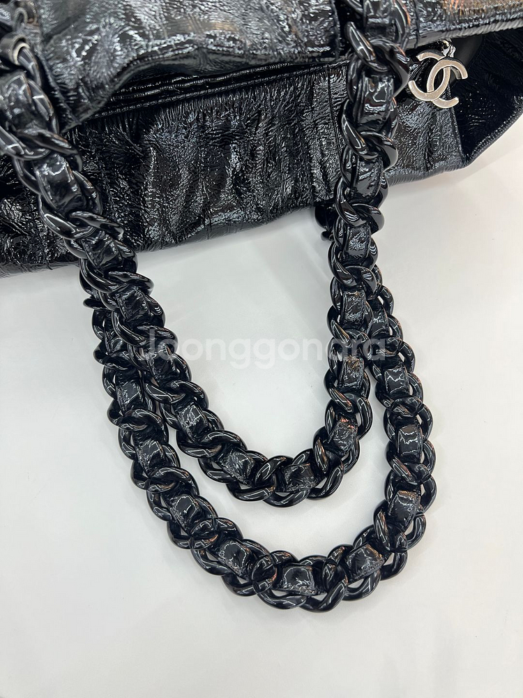 [중고명품 럭스올 울산점] 샤넬 빈티지 페이던트 숄더백--6