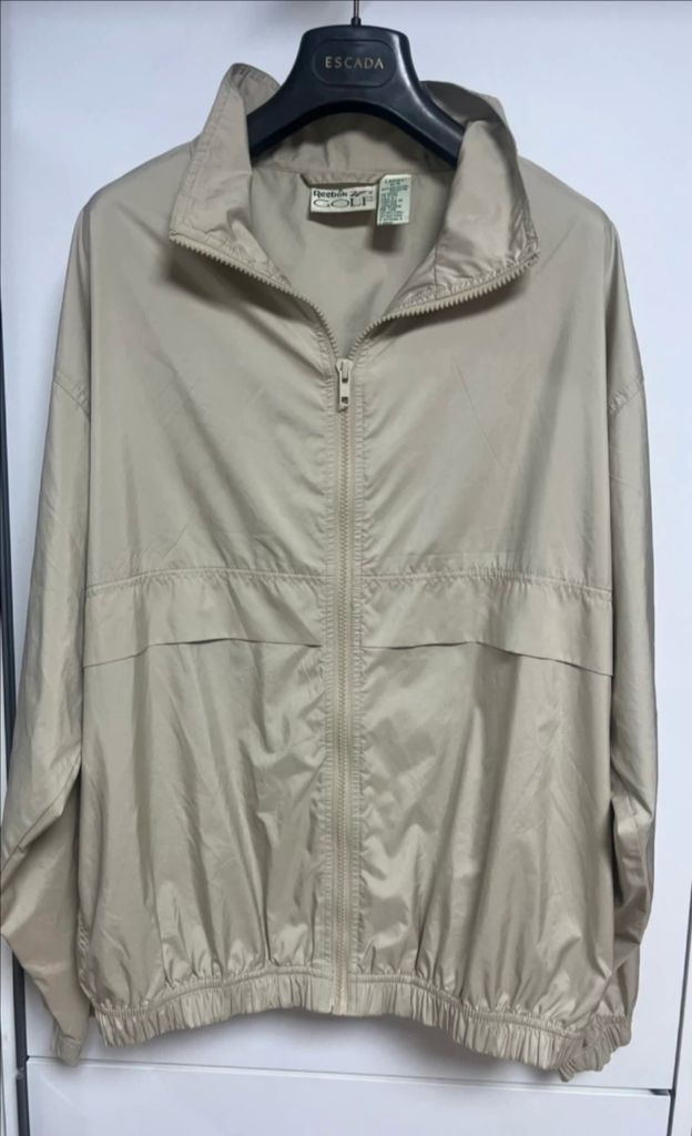 리복 경량 집업 점퍼 바람막이 원드브레이커 베이지--7