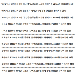 VIPS빕스 이마트&트레이더스 맥도날드 롯데마트 다이소