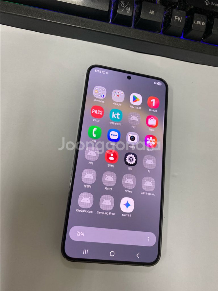 KT 갤럭시S24 블랙 A급 512GB 무잔상 메인폰--1