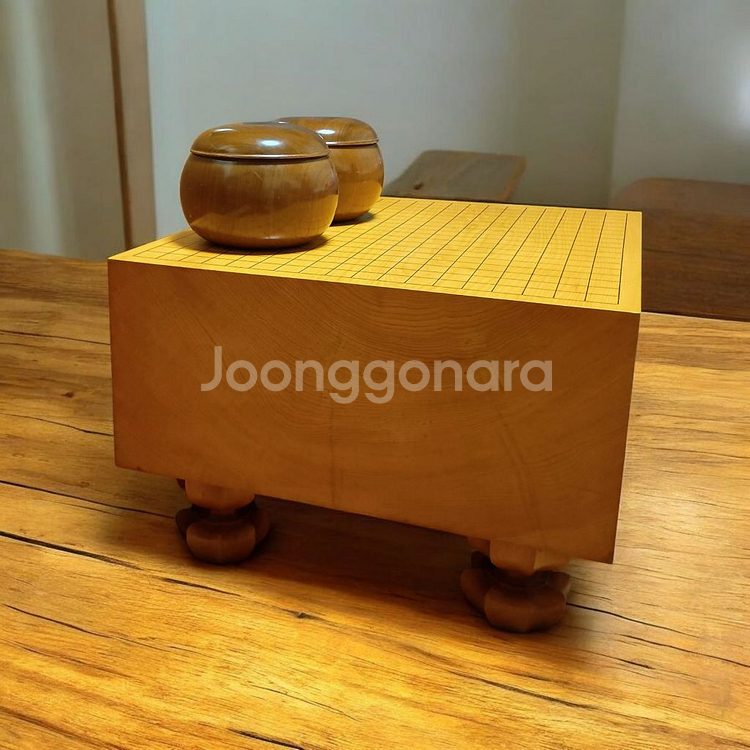 일제 본비자나무 바둑판 (본비자목 6.6촌)--0