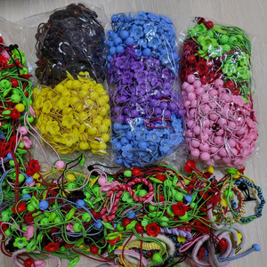 공예 머리끈 머리고무줄 만들기 꽃캡 부자재