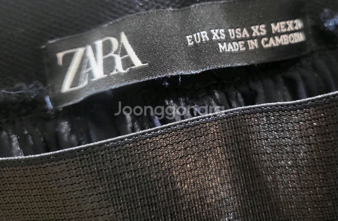 ZARA 플리츠 와이드 팬츠 (XS/~66)--2