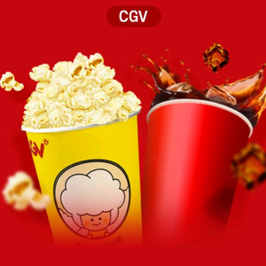 CGV 영화 팝콘M 탄산음료M 4500원 판매해요
