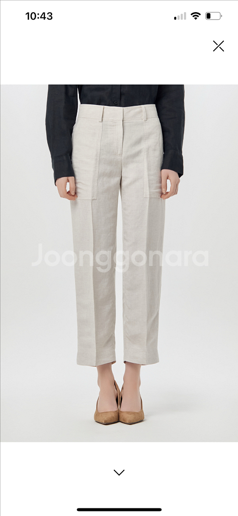 클럽모나코 린넨크림베이지 팬츠 택채새상품--0