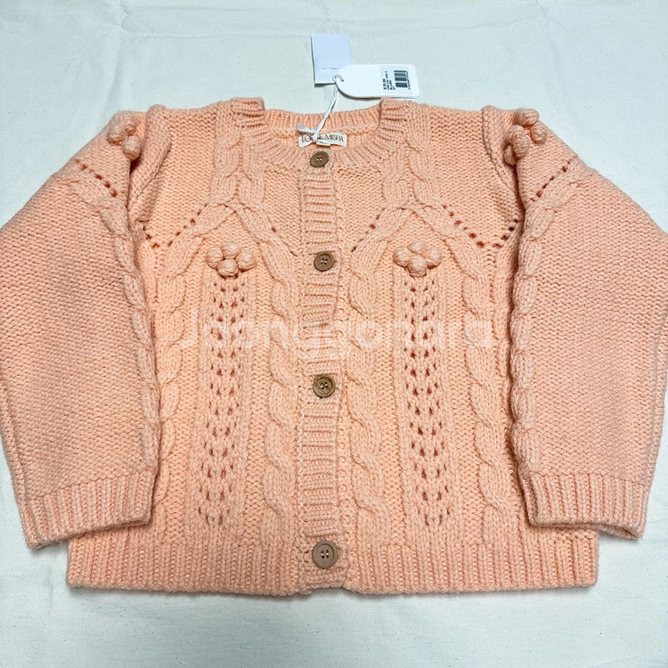 루이스미샤 폼폼 니트 가디건 6y--0