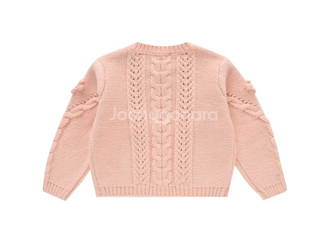 루이스미샤 폼폼 니트 가디건 6y--2