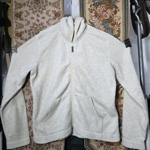 L 갭 후드 후리스 집업 자켓