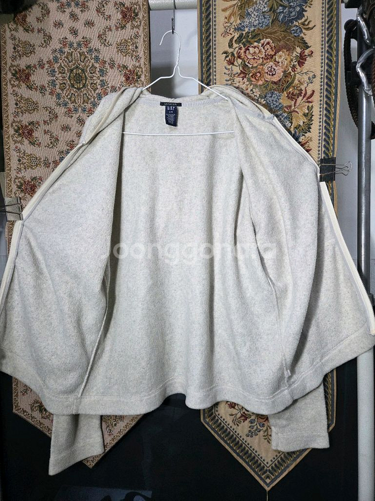 L 갭 후드 후리스 집업 자켓--6