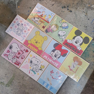 DIY 보석십자수 피너츠 25*25 10ea