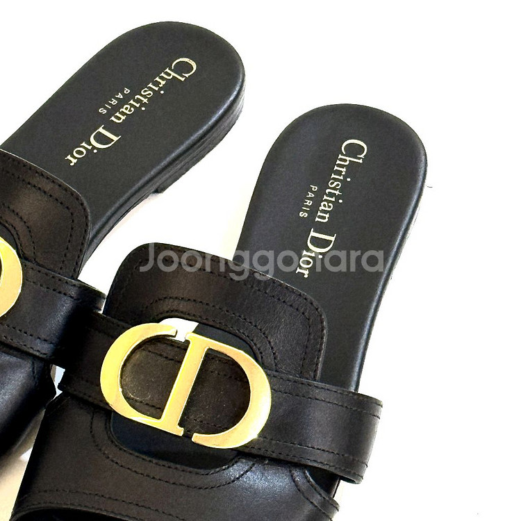 디올 CD 클래식 몽테뉴 몽테인 30 슬리퍼 뮬 구두--1