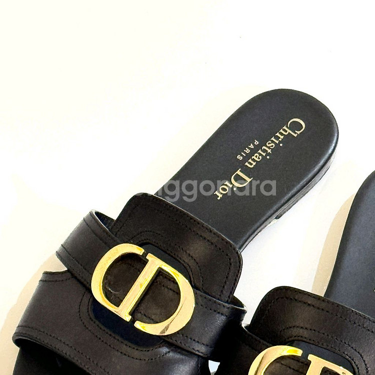 디올 CD 클래식 몽테뉴 몽테인 30 슬리퍼 뮬 구두--2