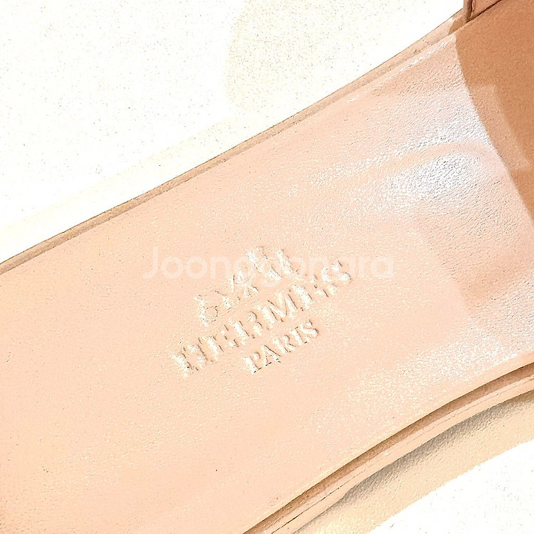 에르메스 오란 슬리퍼 뮬 연핑크 36.5 사이즈--5