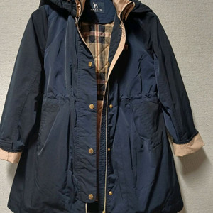 헤지스 네이비 후드 야상 점퍼 130(9세)