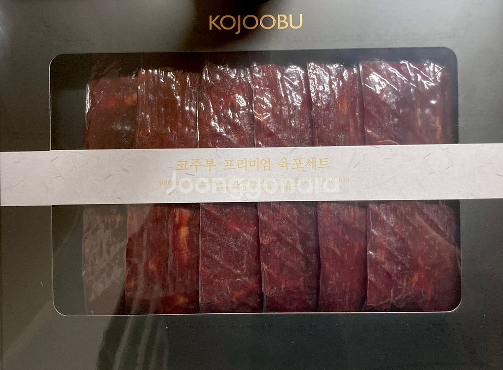 코주부 프리미엄 육포 + 쇼핑백 선물세트, 360g--1