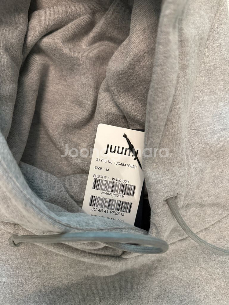 준지 코어 에센셜 후드 그레이 24fw M--4