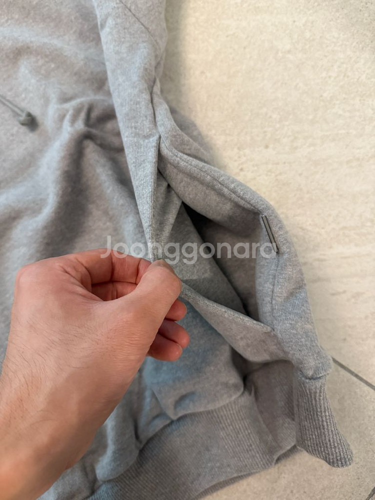 준지 코어 에센셜 후드 그레이 24fw M--8