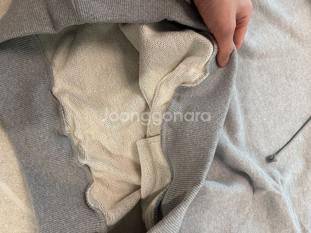 준지 코어 에센셜 후드 그레이 24fw M--7