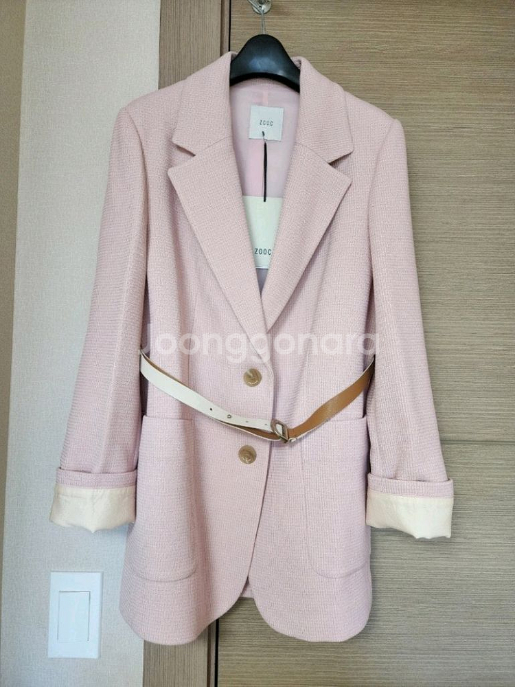 새상품) 쥬크 벨티드자켓 66사이즈--0