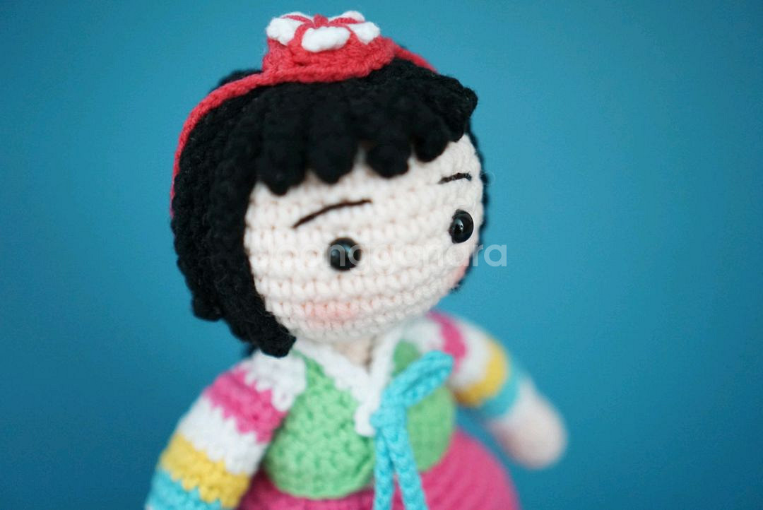 한복입은 도령, 아씨 손뜨개 인형 (계좌거래)--1