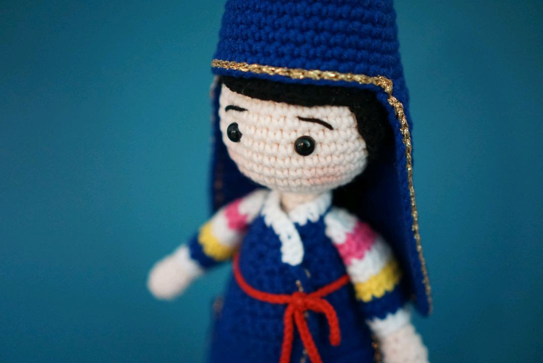 한복입은 도령, 아씨 손뜨개 인형 (계좌거래)--3