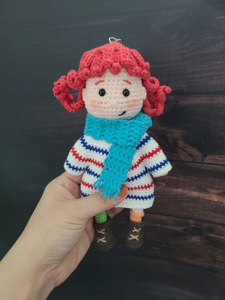 말괄량이삐삐 손뜨개 키링 (계좌거래)--2