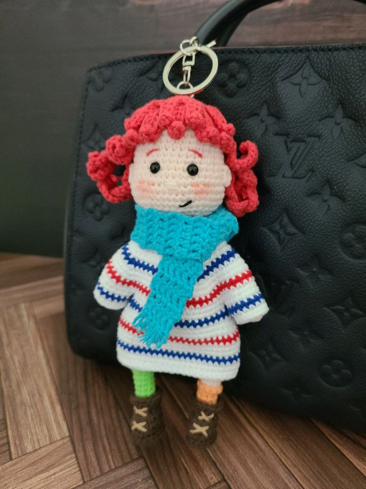 말괄량이삐삐 손뜨개 키링 (계좌거래)--1
