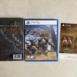 PS5 몬스터헌터 와일즈 + 스틸북 + 초회코드 팝니다
