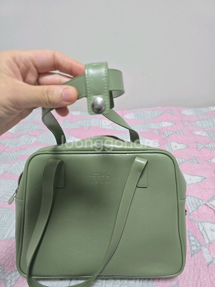 필인더블랭크 숄더백 연두--2