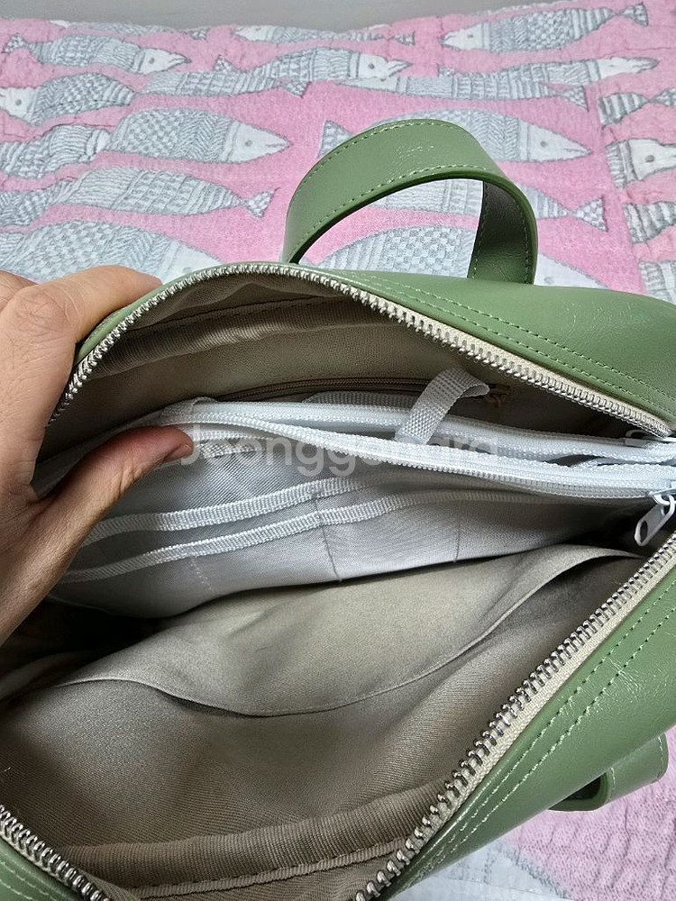 필인더블랭크 숄더백 연두--5