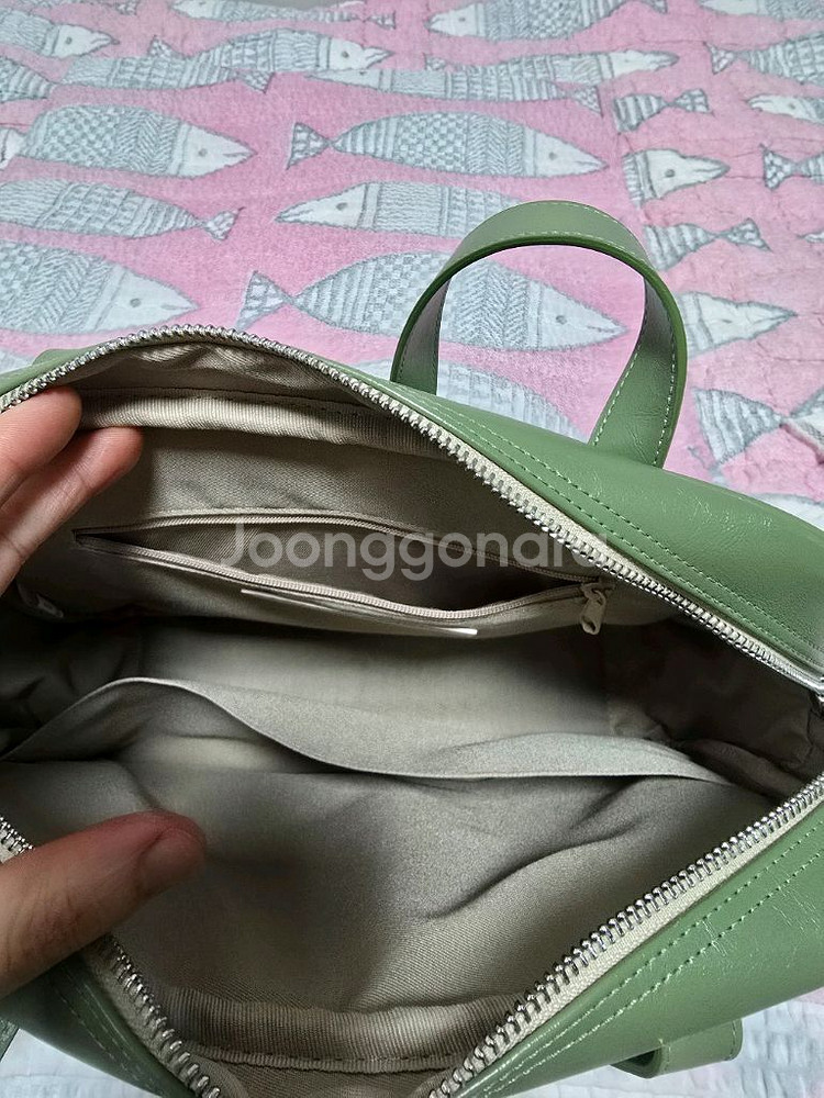 필인더블랭크 숄더백 연두--3