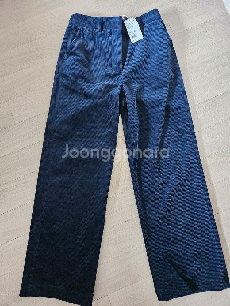자주 여 코듀로이 와이드 팬츠--0