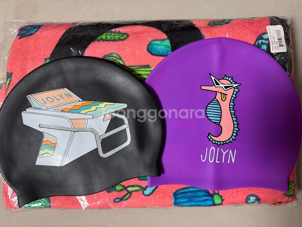 졸린 수모 및 타올--0