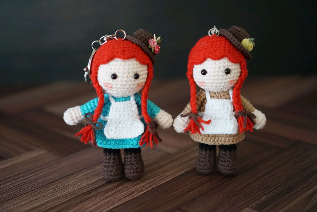 빨강머리앤, 다이애나, 길버트 뜨개 키링 (계좌거래)--1