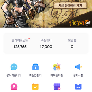 넥슨 플레이 포인트(캐시) 137,000원 85%판매