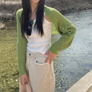 루즈핏 볼레로 가디건