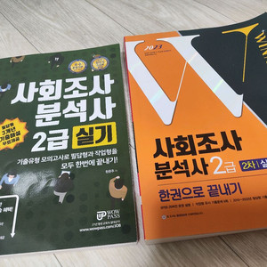 사회조사분석사 2급 실기 책