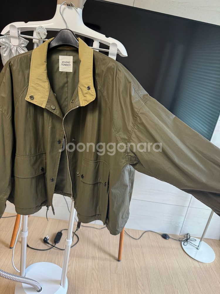 스튜디오톰보이 후디 코팅 점퍼--2